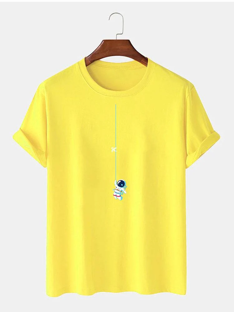 Astronaut an einer Schnur Druck T-Shirt - Image 11