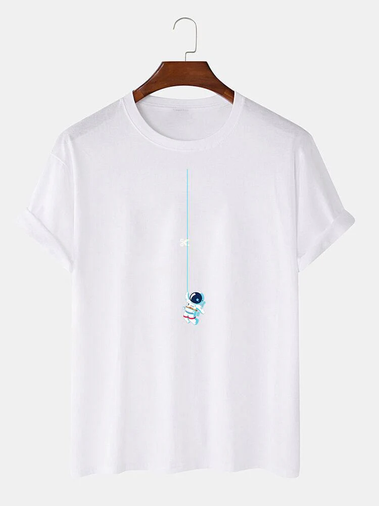 Astronaut an einer Schnur Druck T-Shirt - Image 2