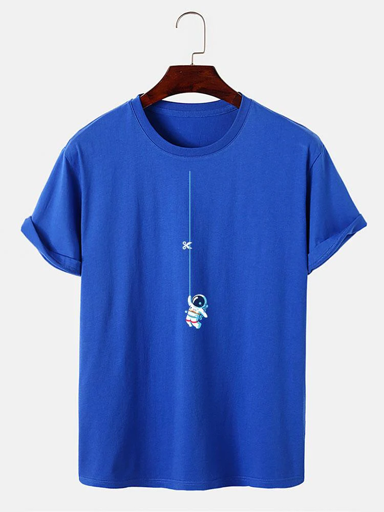 Astronaut an einer Schnur Druck T-Shirt - Image 8