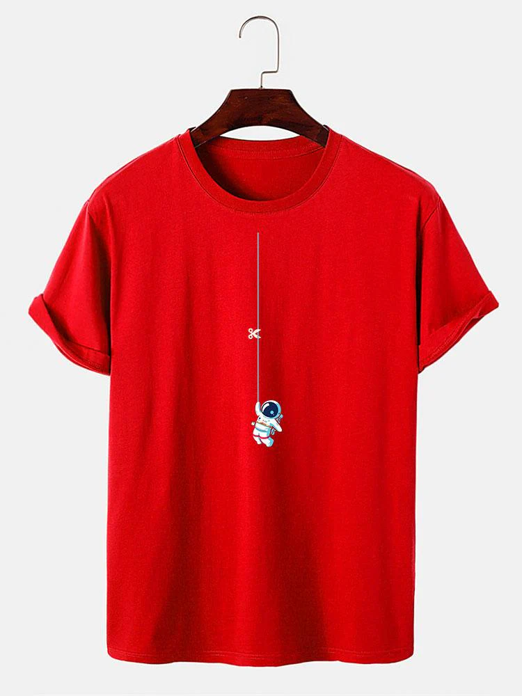 Astronaut an einer Schnur Druck T-Shirt - Image 9