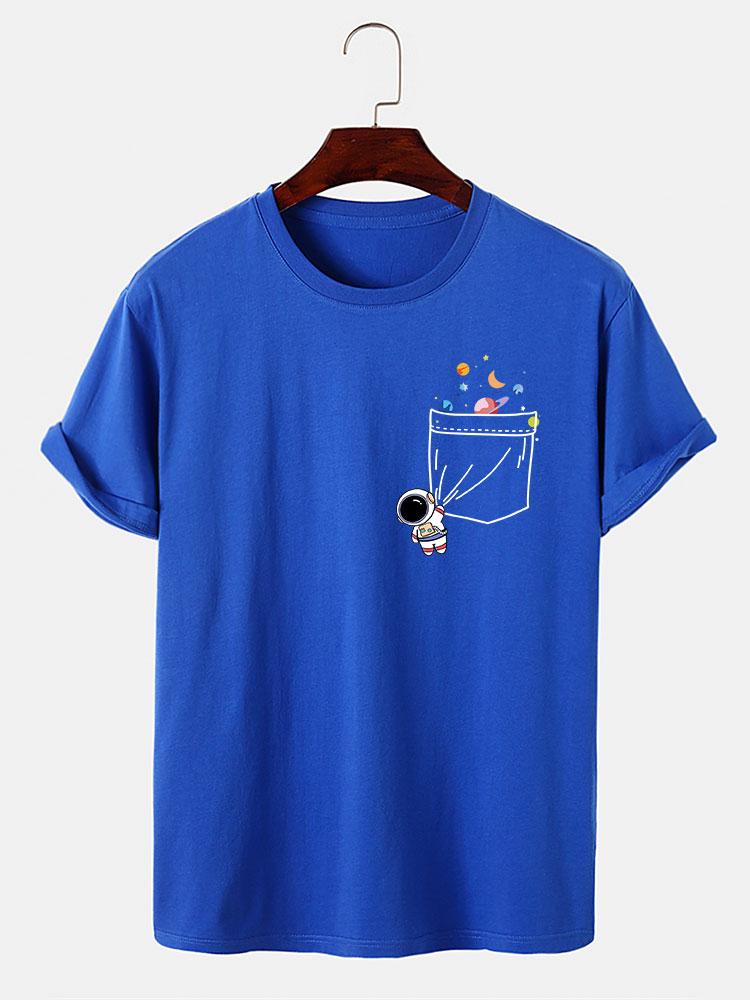 Astronauten Weltraum Taschen Druck T-Shirt - Image 8