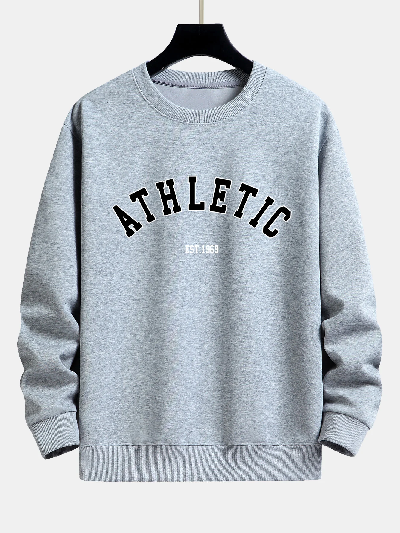 Athletic Print Relaxed Fit Sweatshirt - Image 7