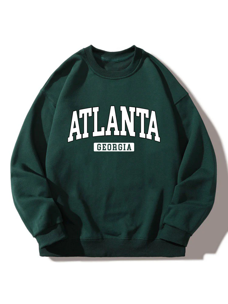 Atlanta Print Entspanntes Sweatshirt