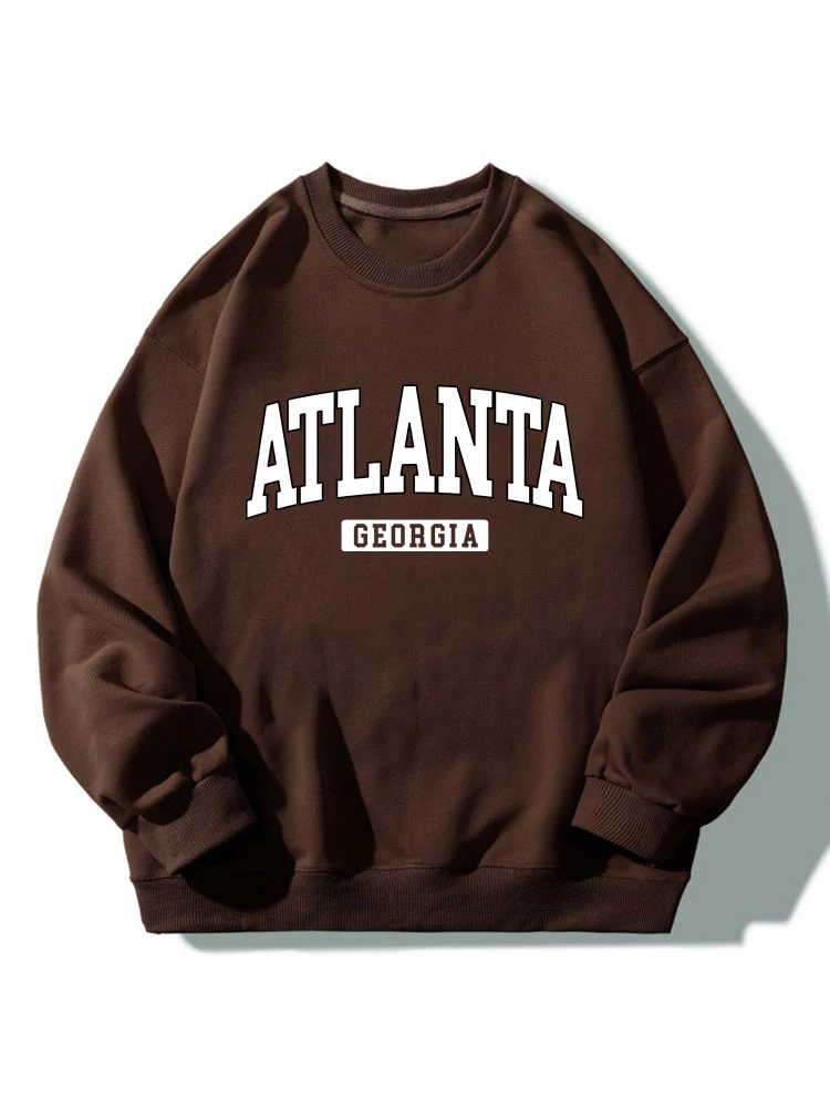 Atlanta Print Entspanntes Sweatshirt - Image 4