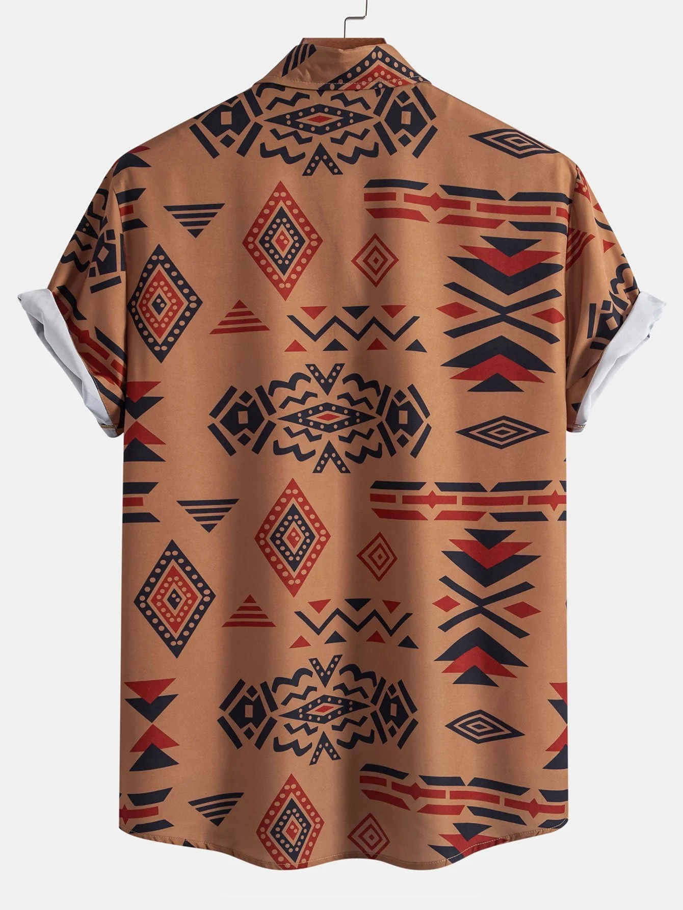 Aztekisches geometrisches Druckhemd & Badehose - Image 7