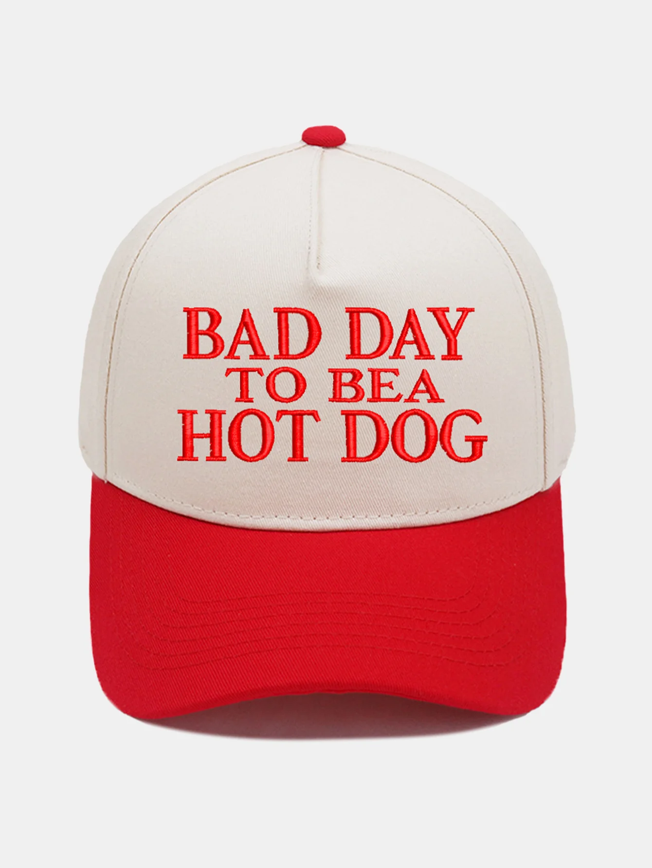 Schlechter Tag, um ein Hot Dog zu sein Stickerei Baseballkappe - Image 2