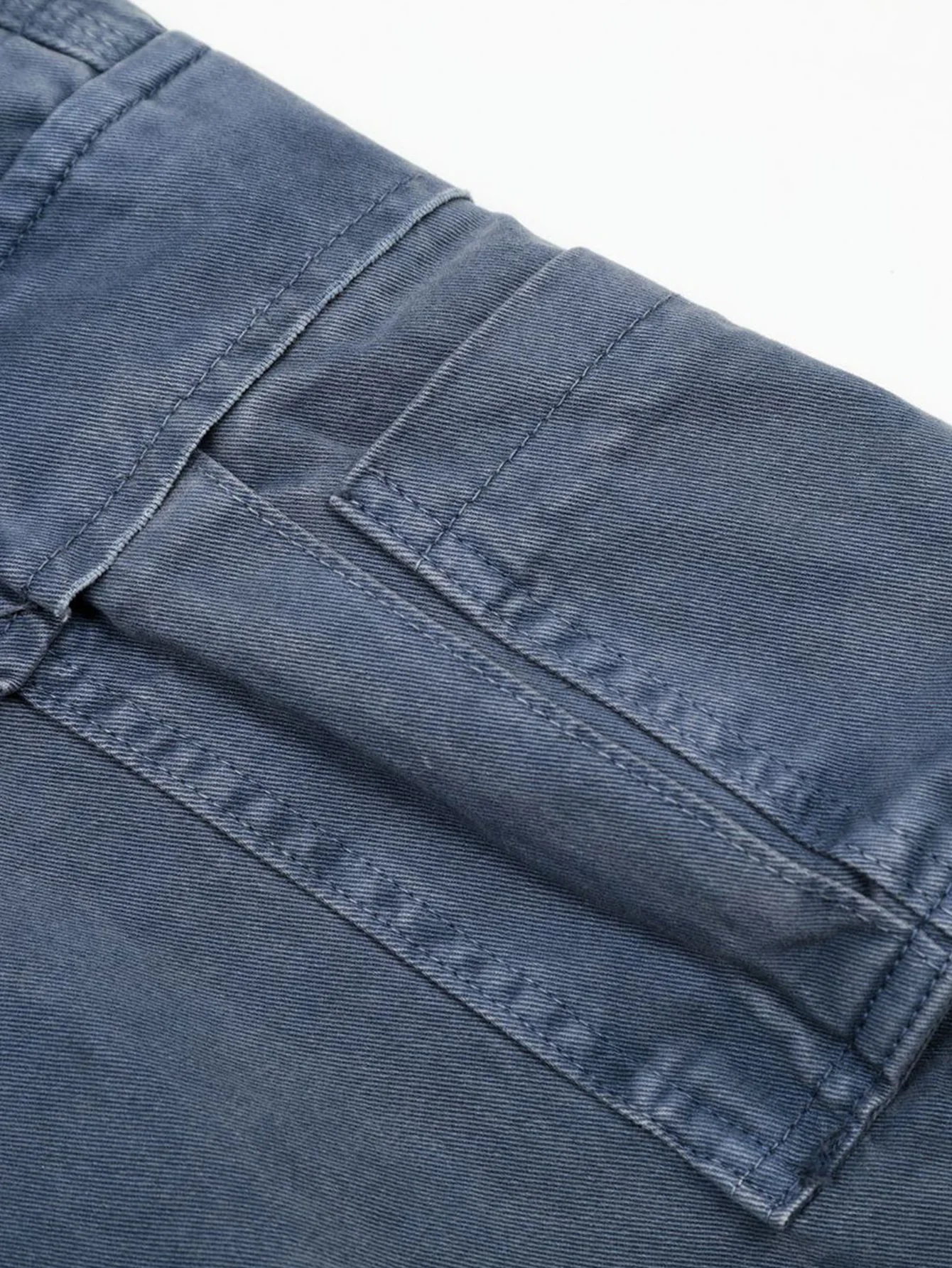 Baggy Fit gewaschene distressed Denim Cargo-Hose - Image 6