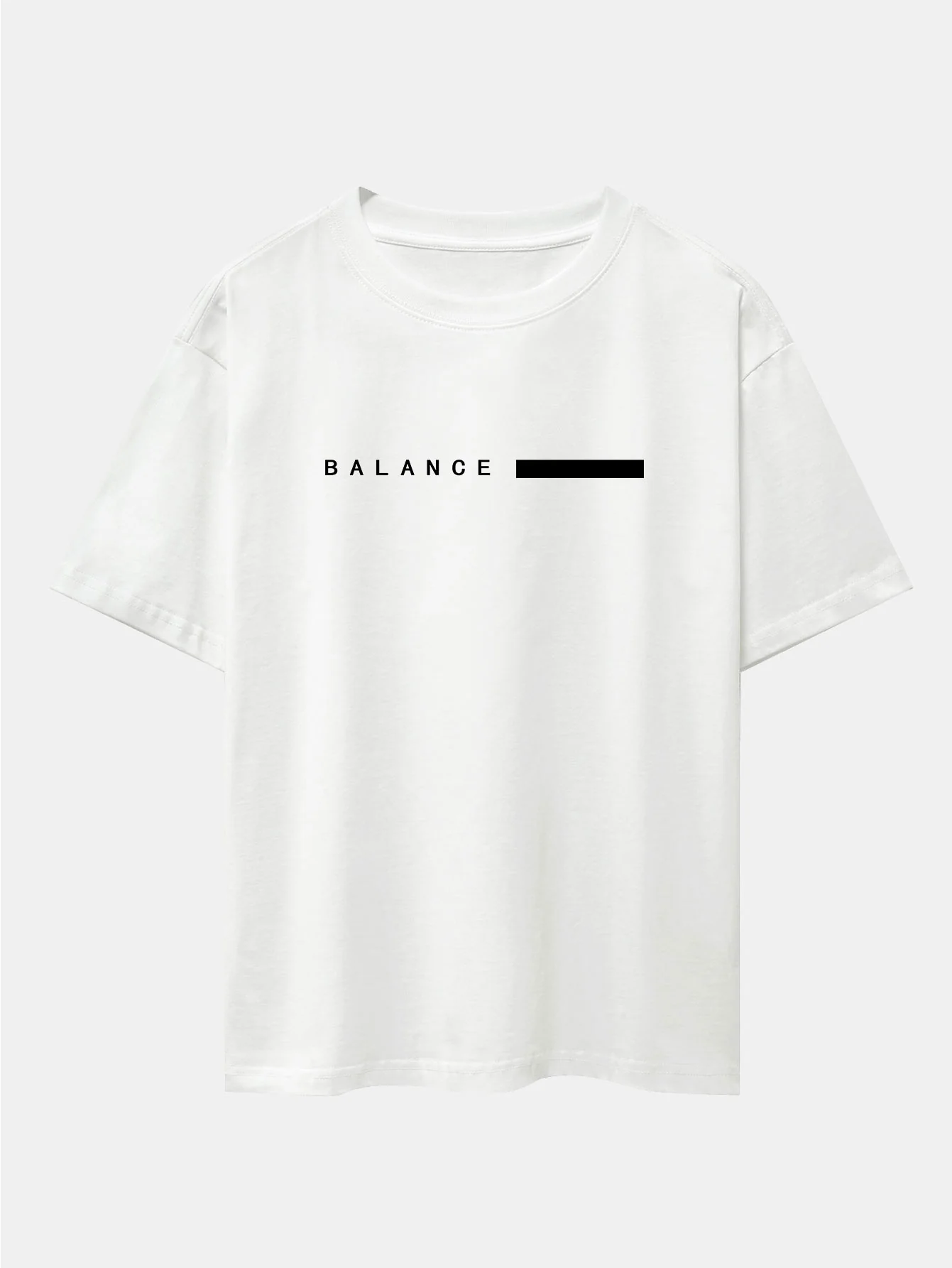 Balance Streifen Druck Drop Shoulder Oversize T-Shirt & Jogginghosen - Image 3