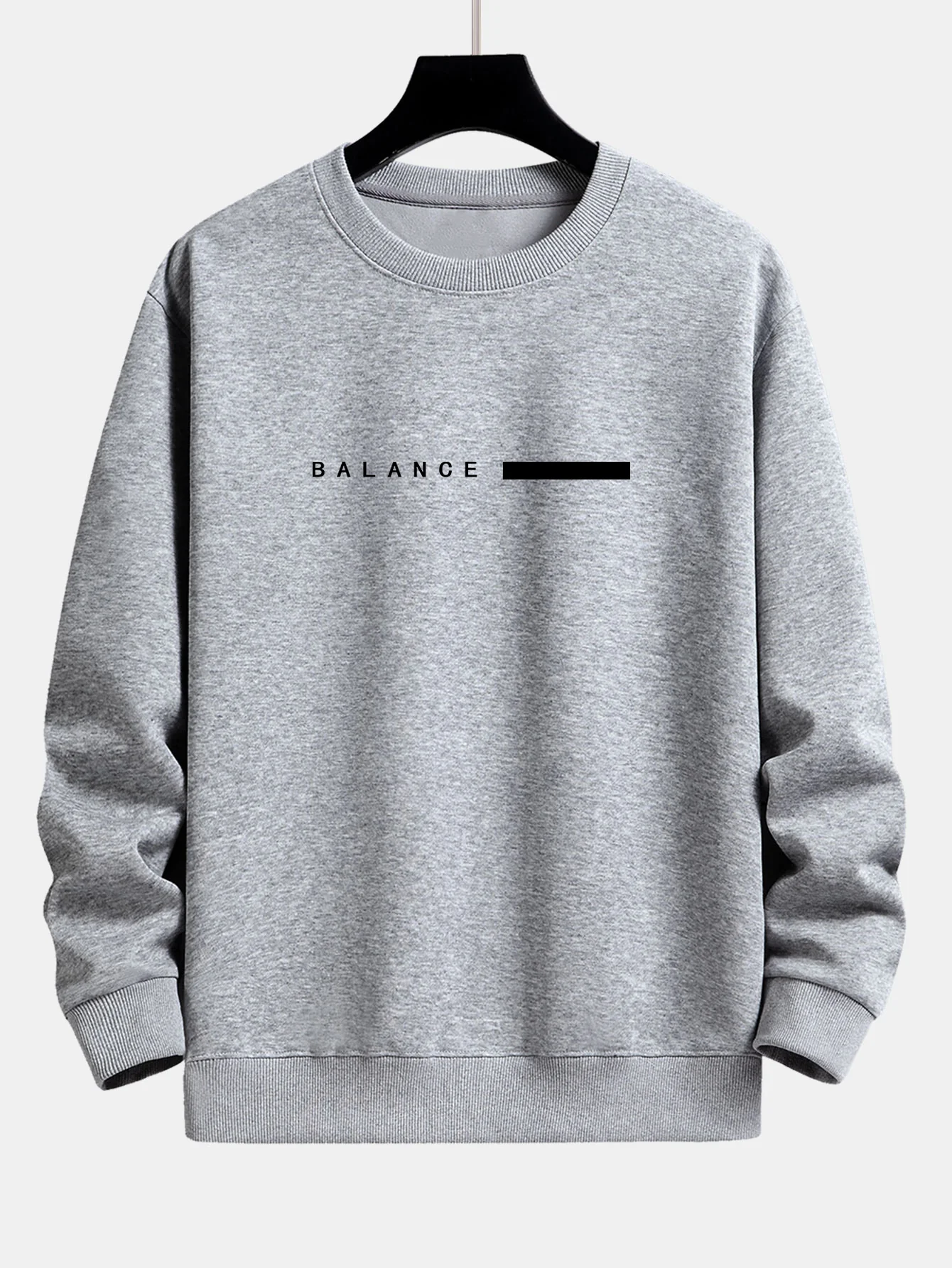 Balance Streifen Druck Relaxed Fit Rundhals Sweatshirt & Jogginghose - Image 11