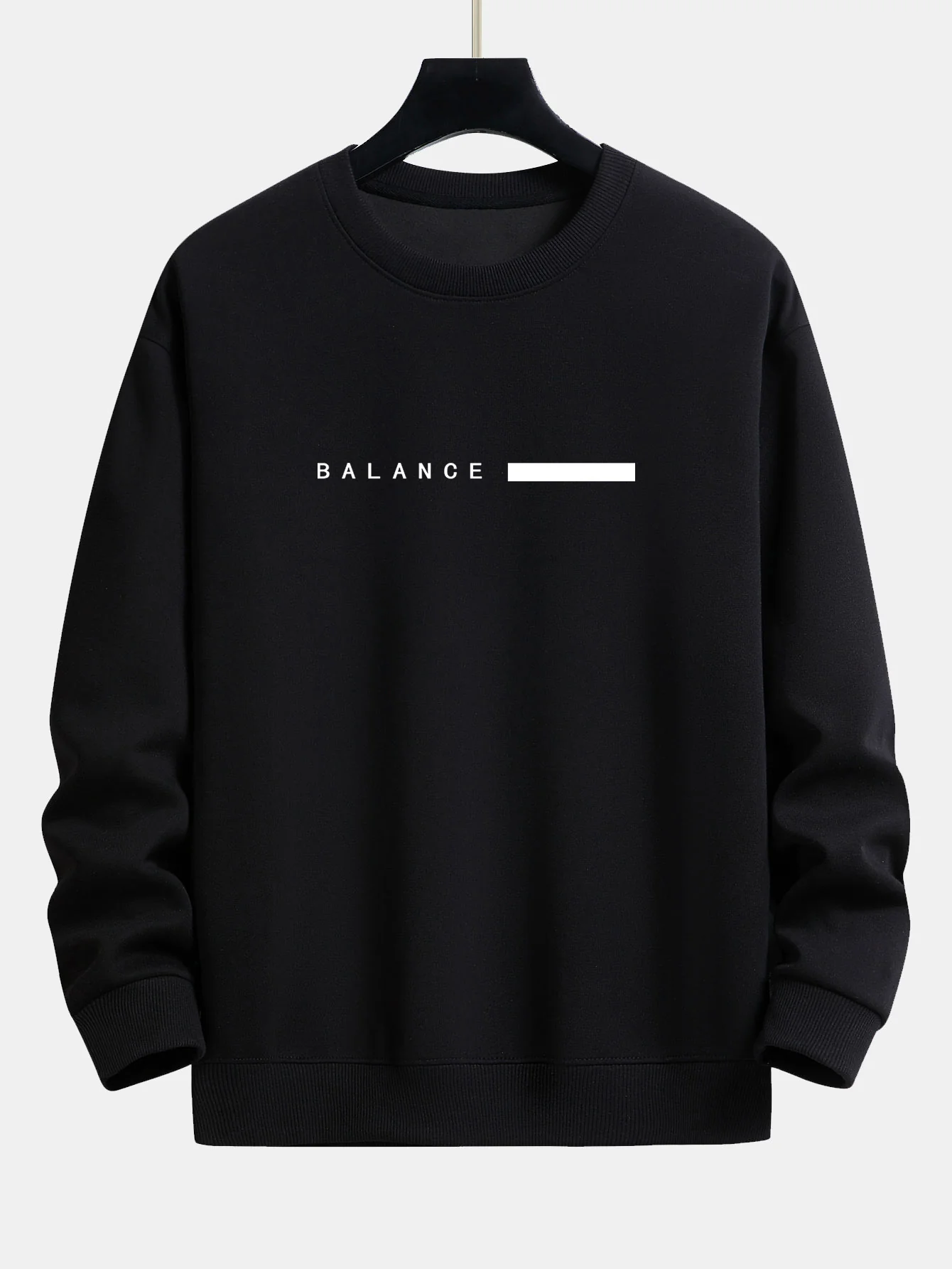 Balance Streifen Druck Relaxed Fit Rundhals Sweatshirt & Jogginghose - Image 7