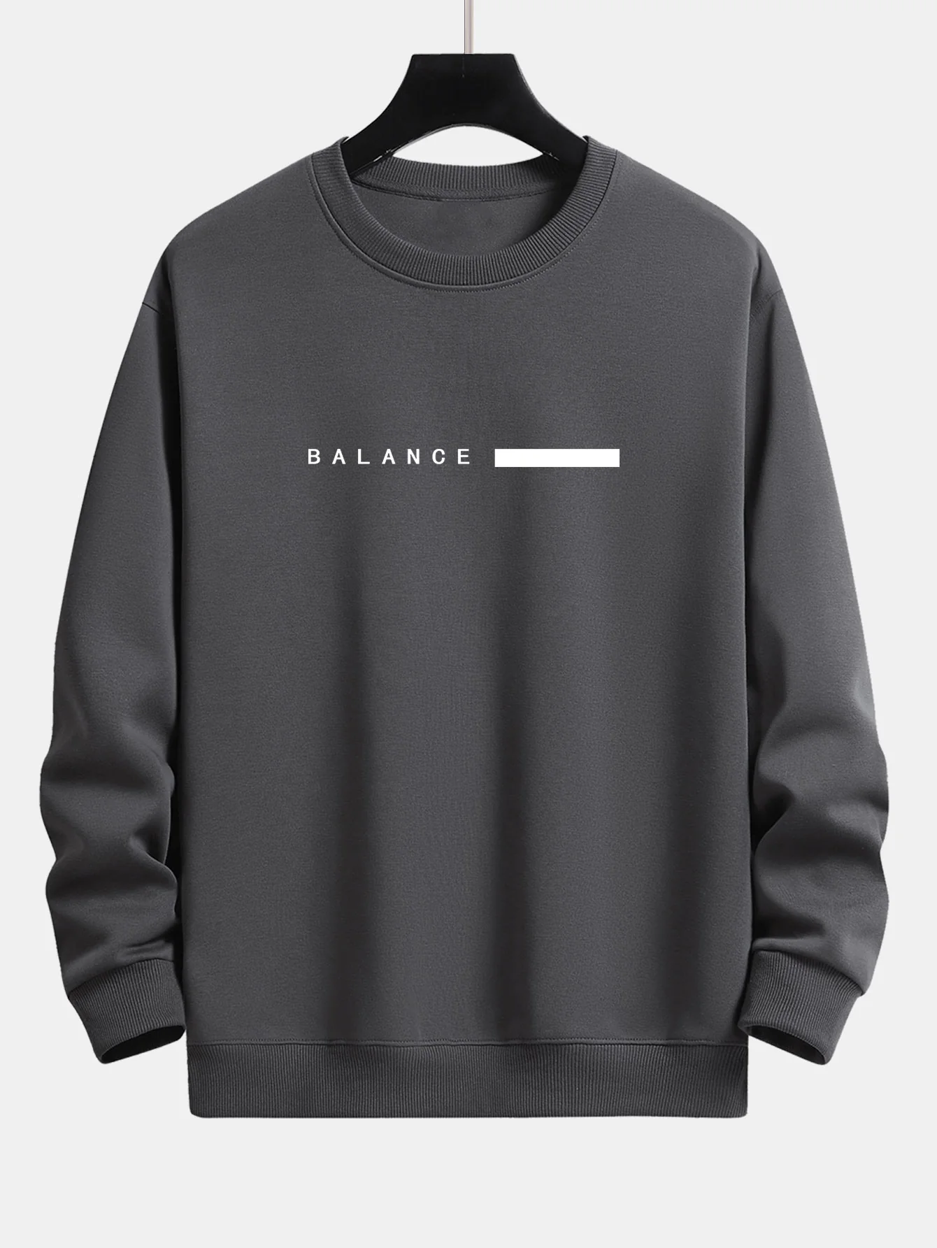 Balance Streifen Druck Relaxed Fit Rundhals Sweatshirt & Jogginghose - Image 8