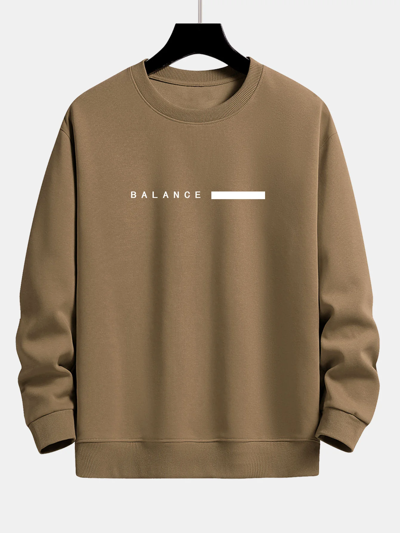 Balance Streifen Druck Relaxed Fit Rundhals Sweatshirt & Jogginghose - Image 9