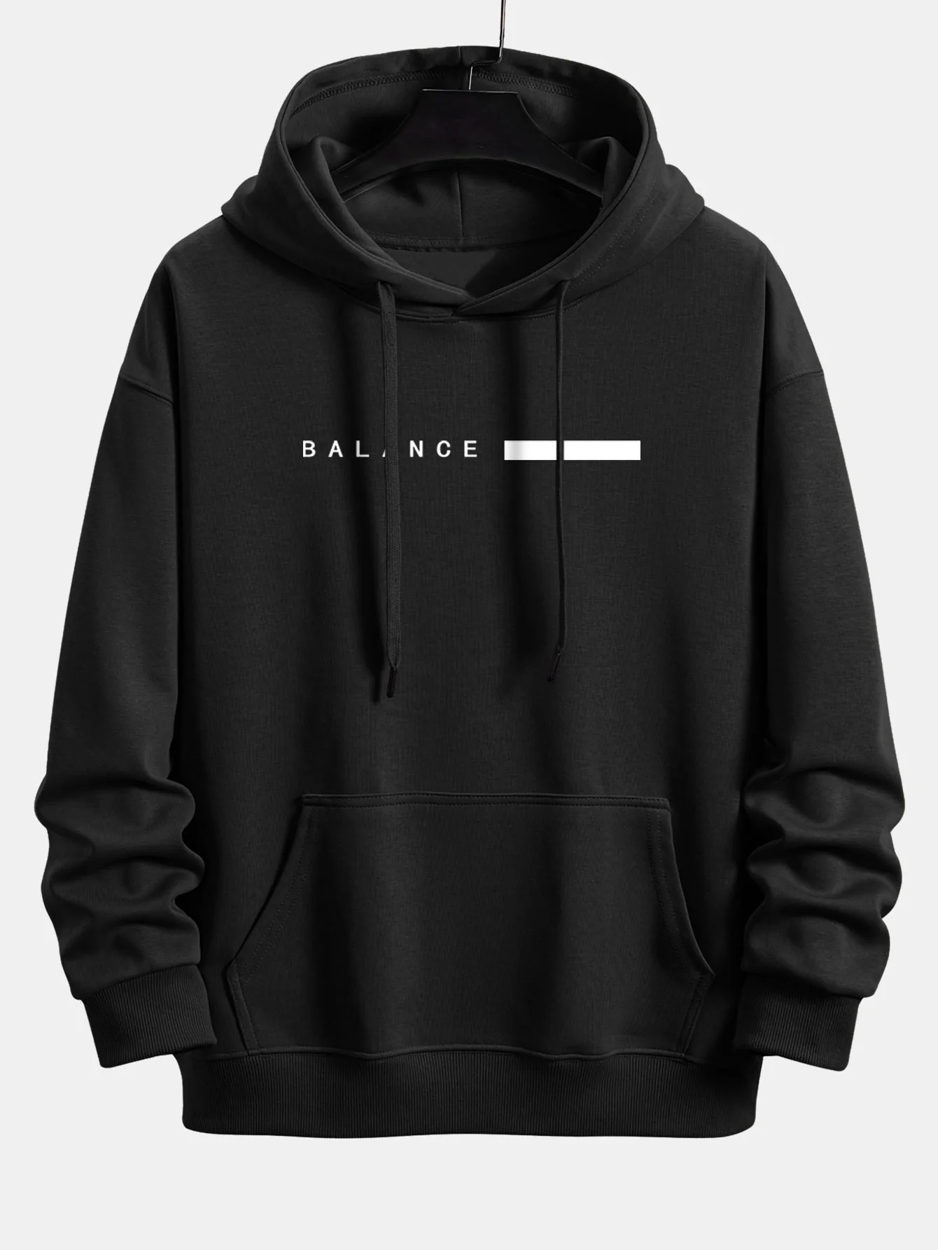 Balance Streifen Druck Relaxed Fit Hoodie & Jogginghose - Image 7