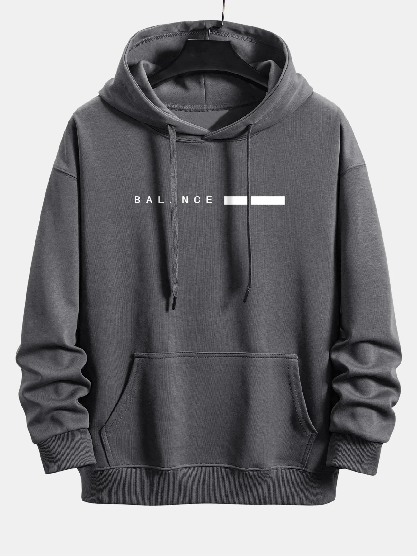 Balance Streifen Druck Relaxed Fit Hoodie & Jogginghose - Image 8