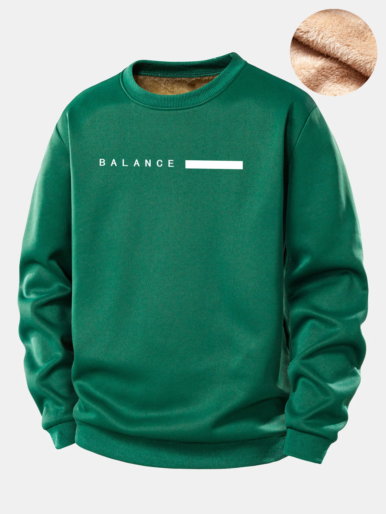 Sweatshirt mit Balancestreifen und Teddyfutter aus Fleece - Image 6