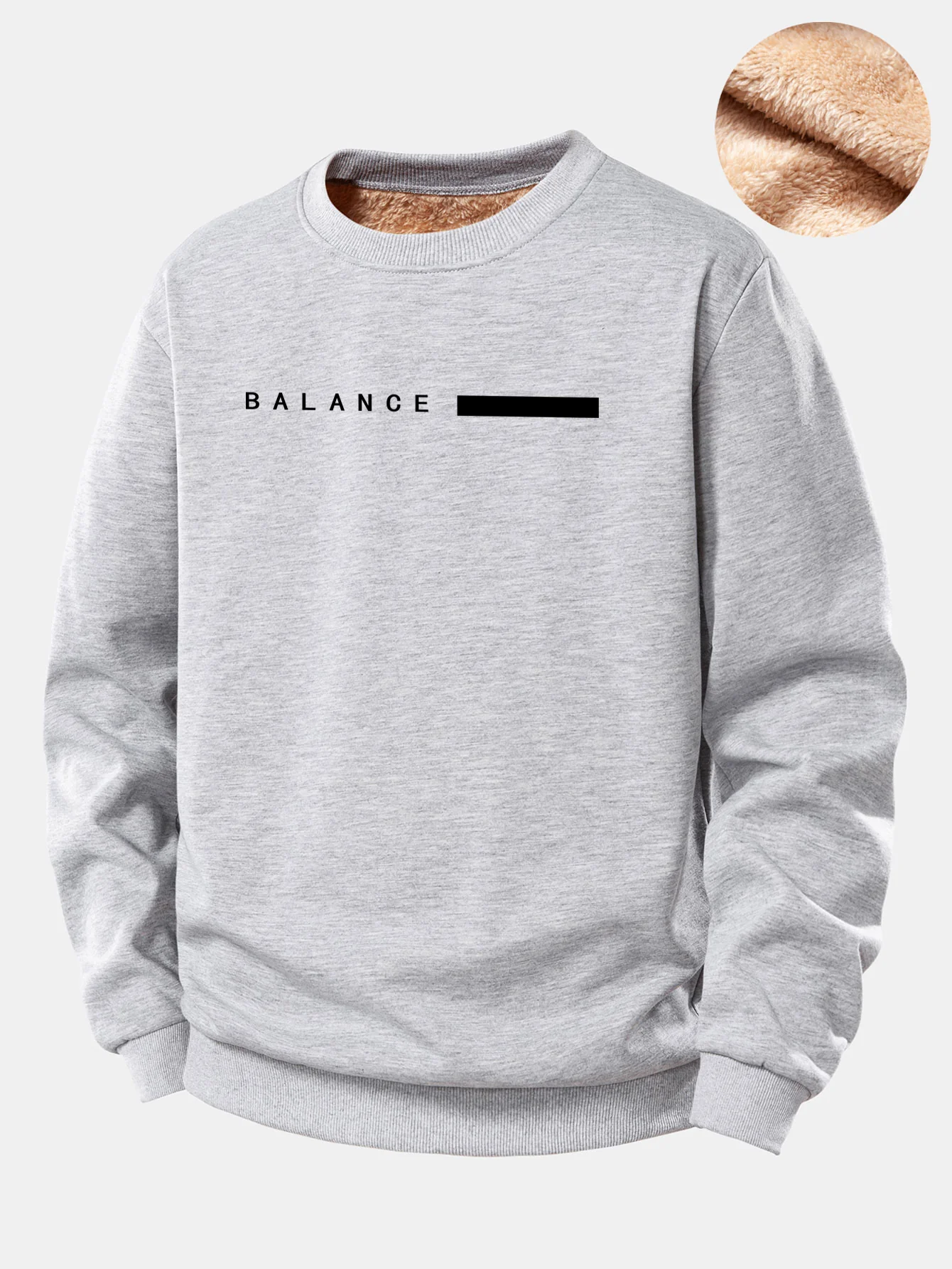Sweatshirt mit Balancestreifen und Teddyfutter aus Fleece - Image 7