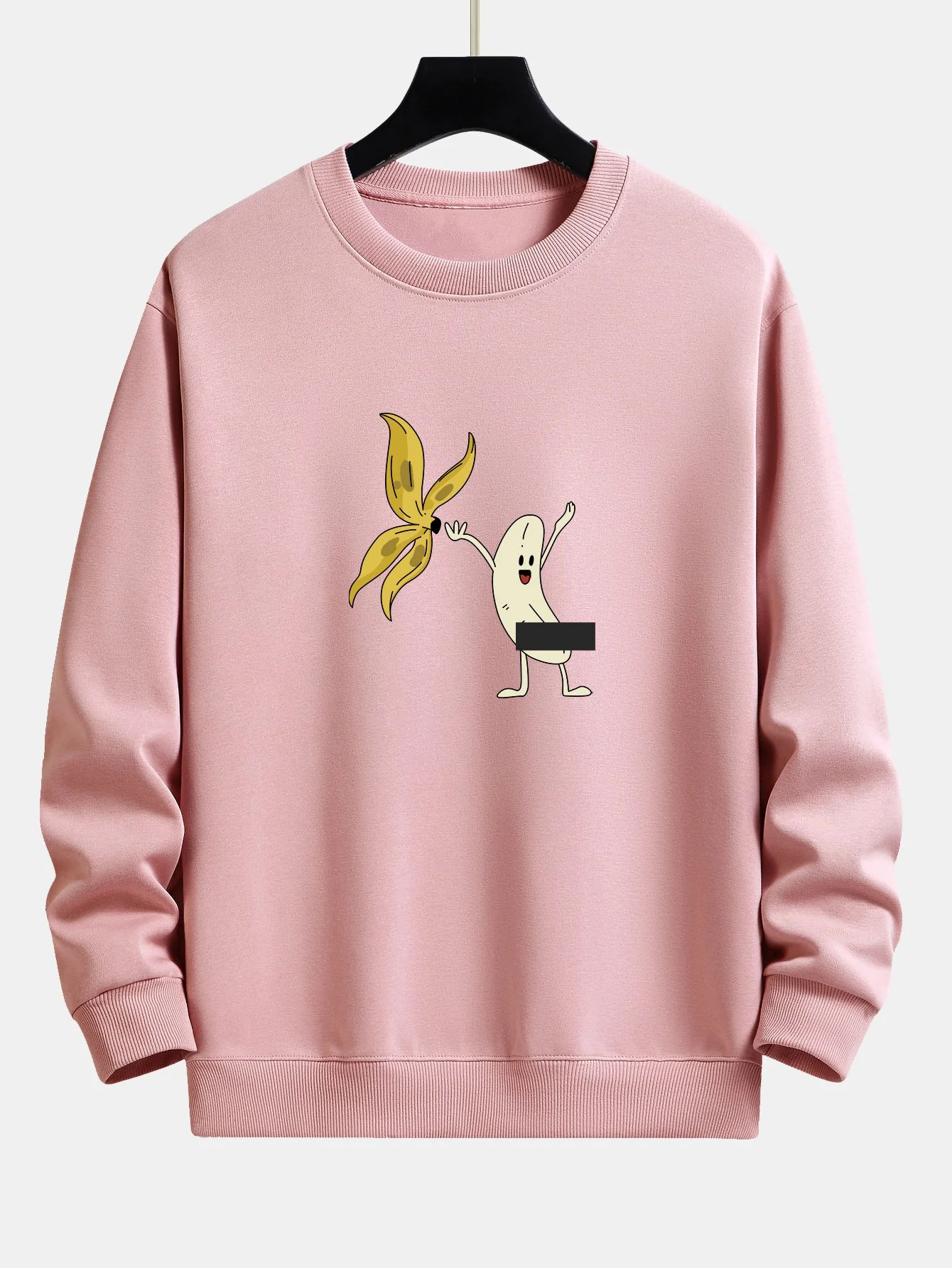 Banana Print Relaxed Fit Sweatshirt - Image 2