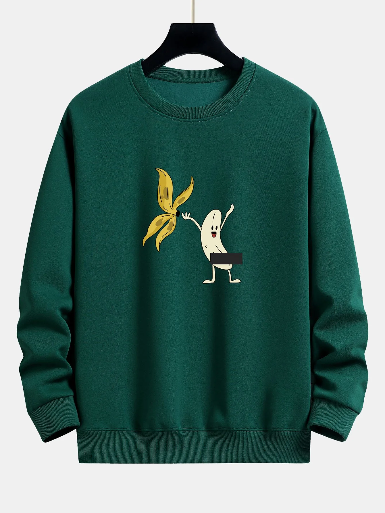 Banana Print Relaxed Fit Sweatshirt - Image 8