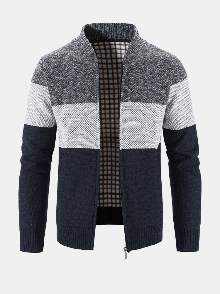 Baseballkragen Zip-Up Pullover - Image 5