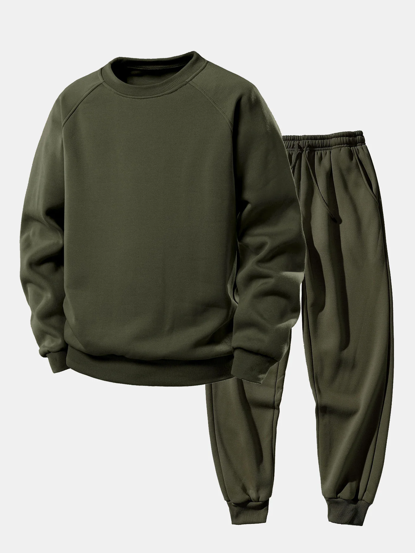 Basic Sweatshirt mit Rundhalsausschnitt & Jogginghose - Image 4