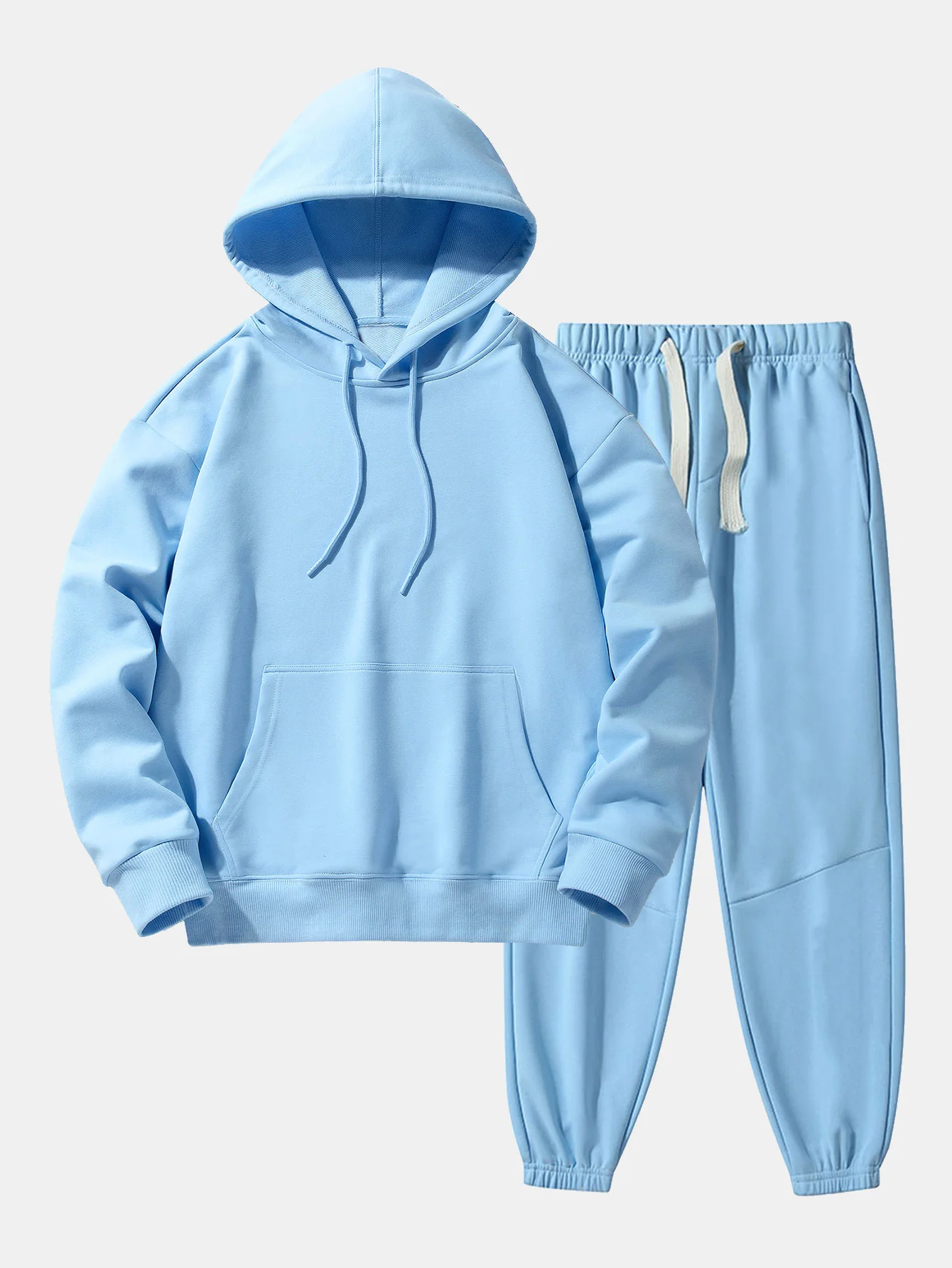 Basic Schwergewicht Drop Shoulder Relaxed Hoodie & Joggerhosen - Image 5