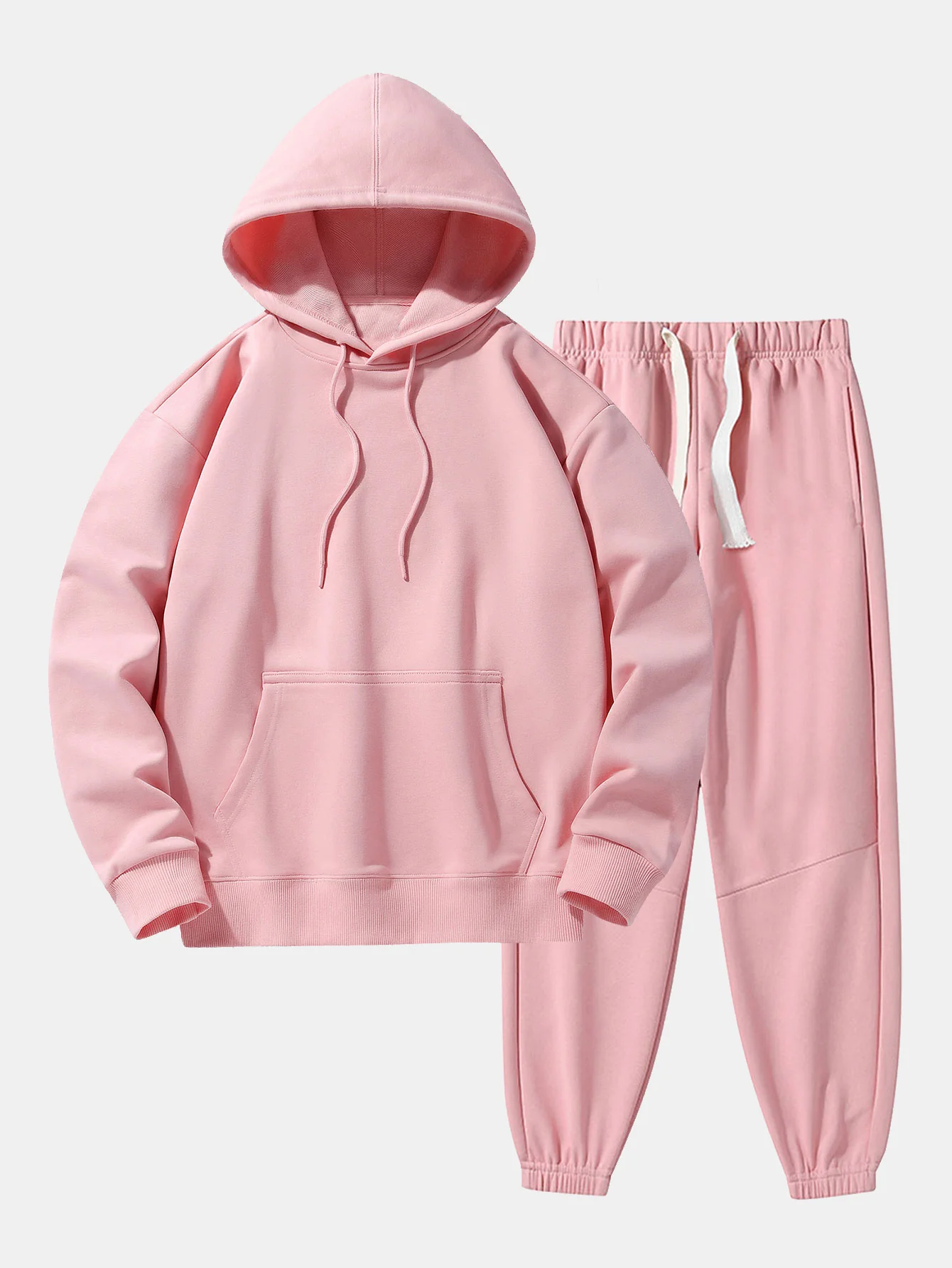 Basic Schwergewicht Drop Shoulder Relaxed Hoodie & Joggerhosen - Image 6