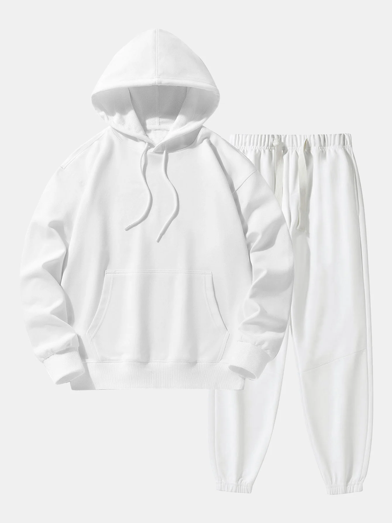 Basic Schwergewicht Drop Shoulder Relaxed Hoodie & Joggerhosen - Image 7