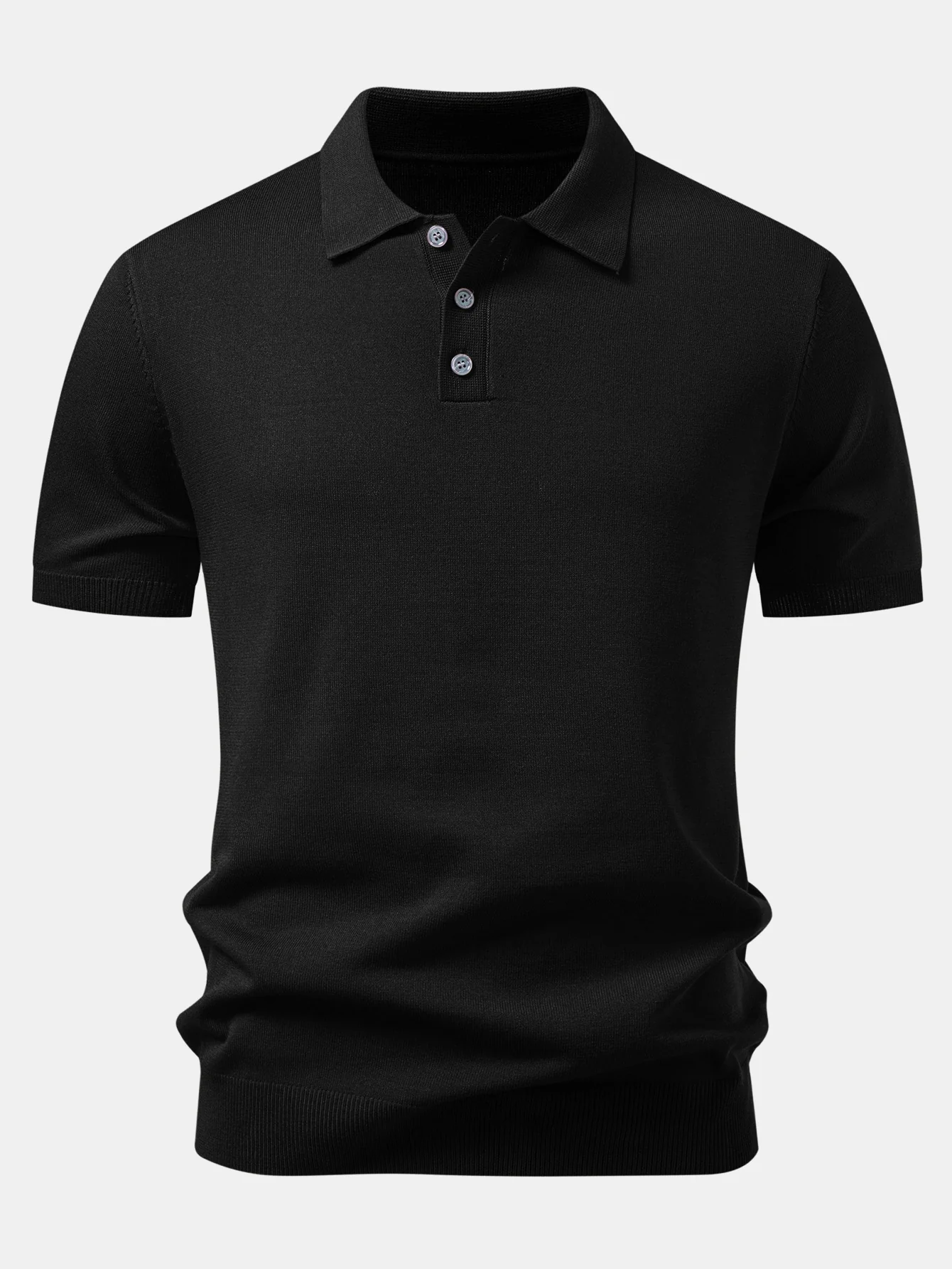 Basic Knit Polo - Image 5