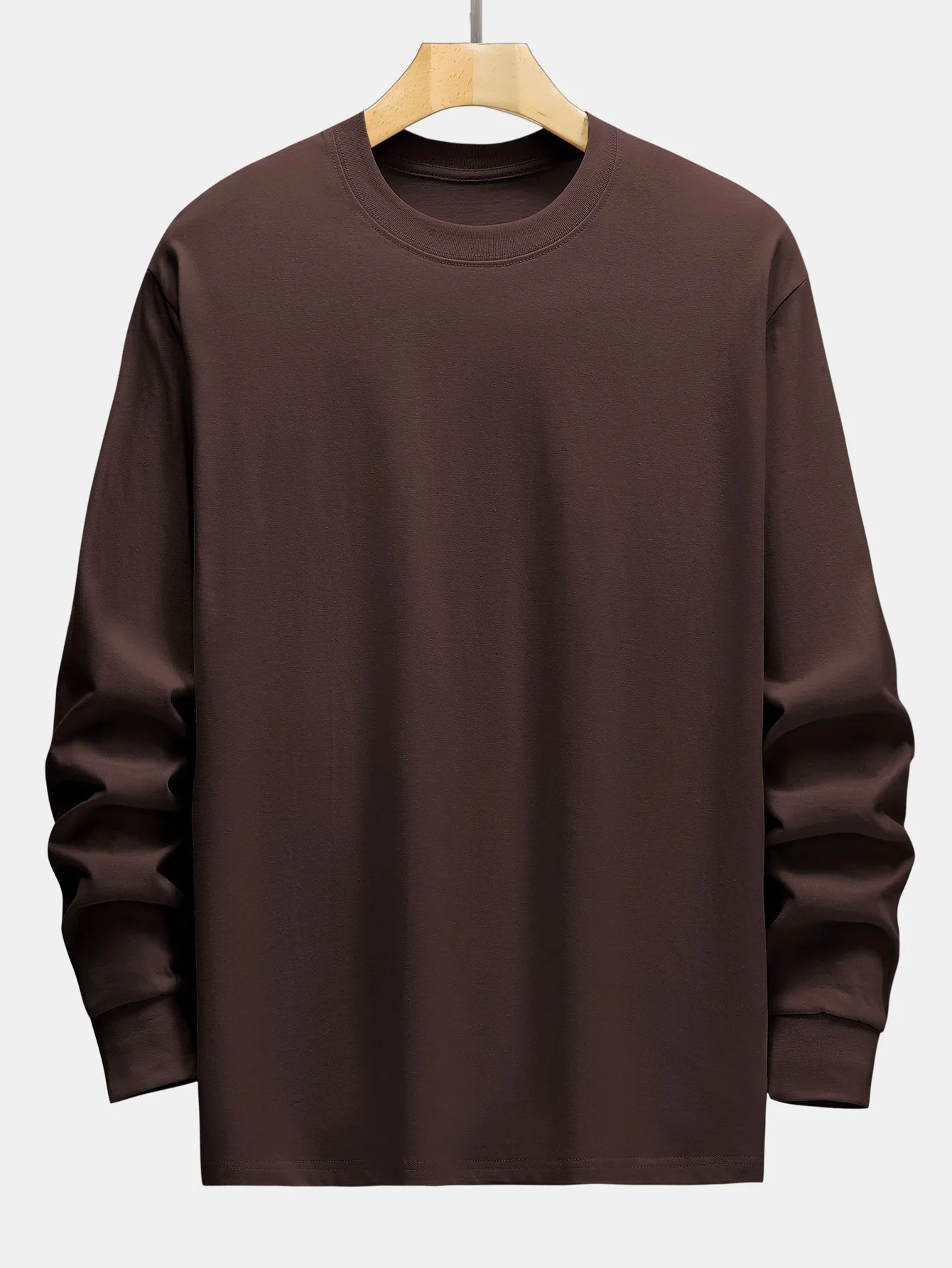 Basic Langarm Schwergewicht T-Shirt - Image 7