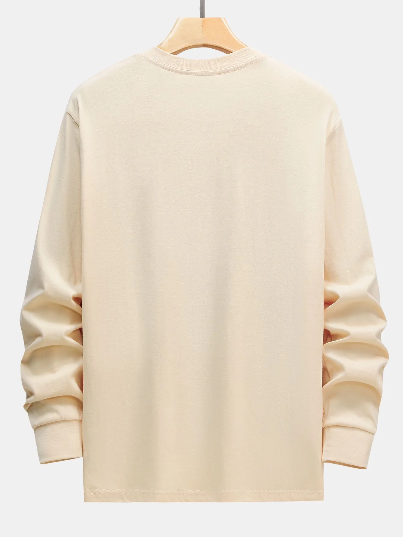Basic Langarm Schwergewicht T-Shirt - Image 9