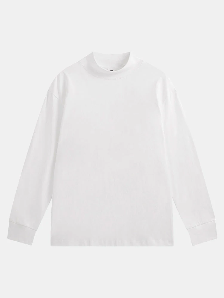 Basic Langarm-Mockneck-T-Shirt - Image 2