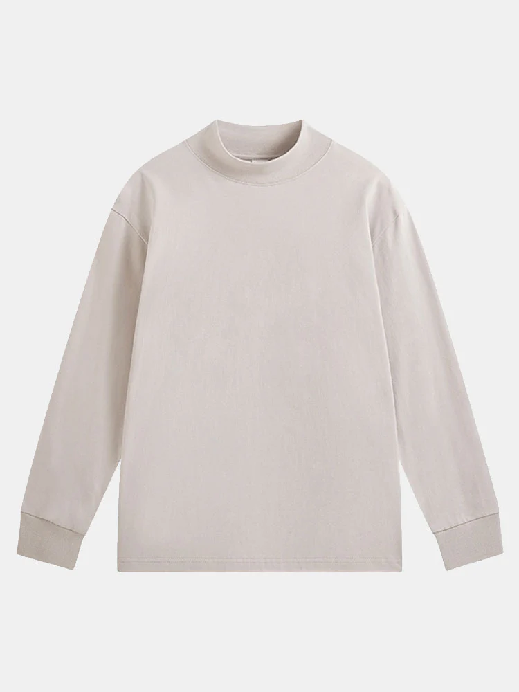 Basic Langarm-Mockneck-T-Shirt - Image 4