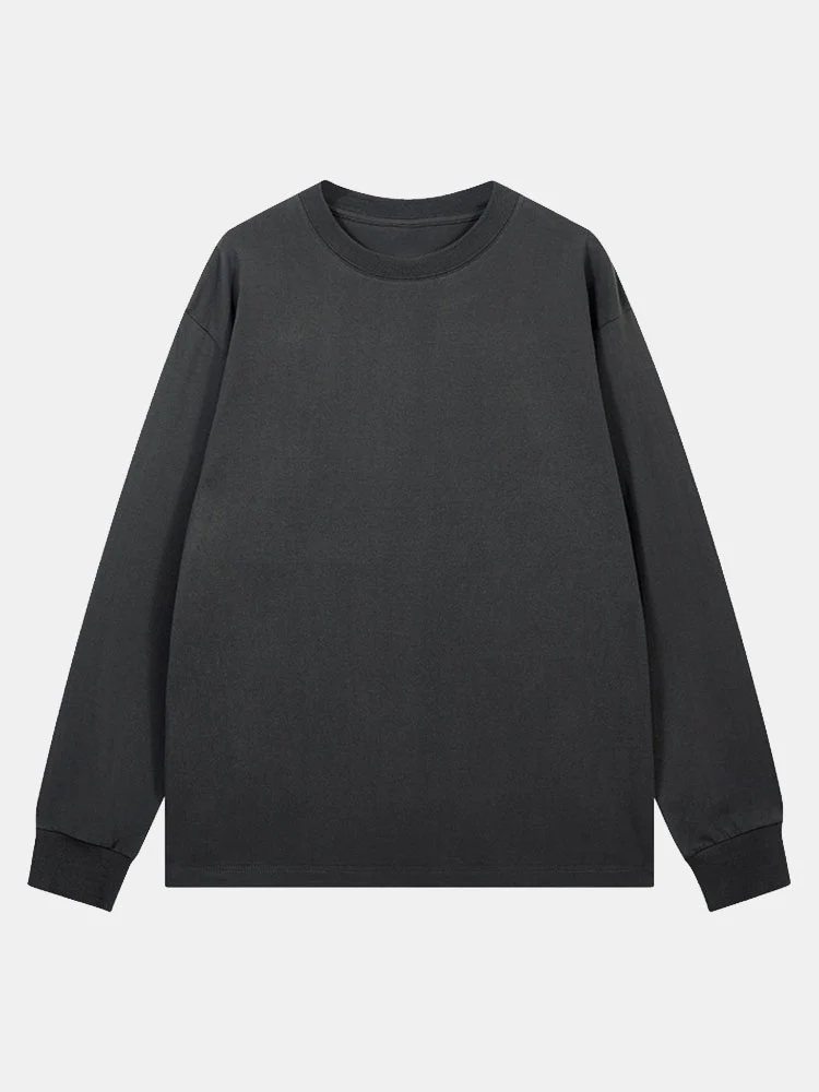 Basic Langarmshirt mit gerippten Bündchen - Image 4