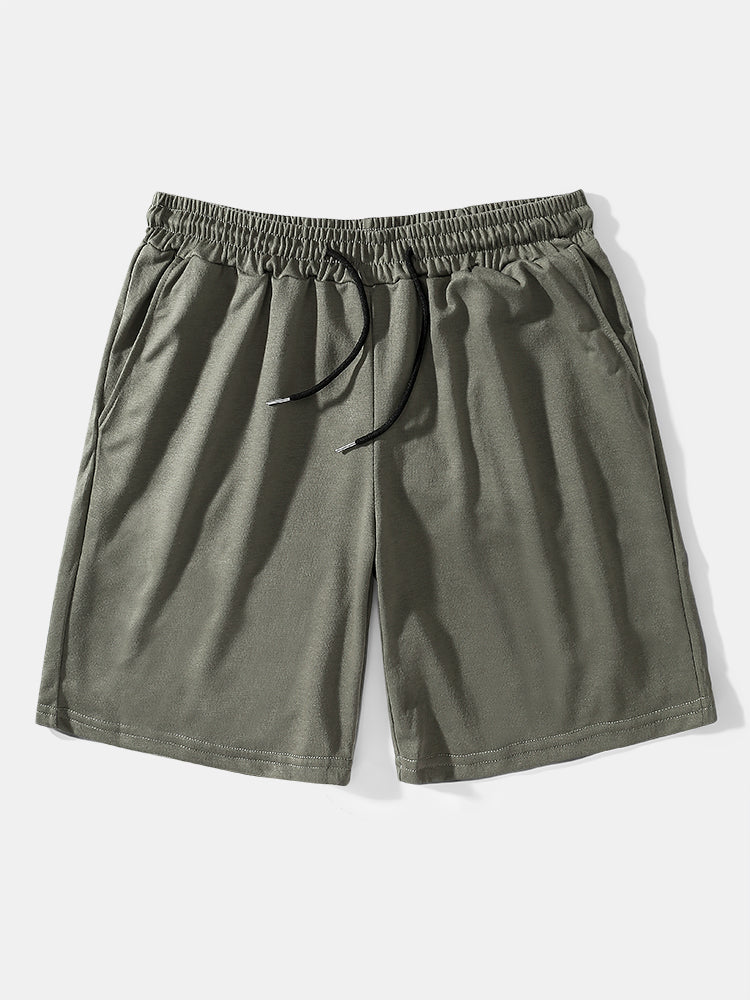 Basic Mittellange Jersey-Shorts - Image 5