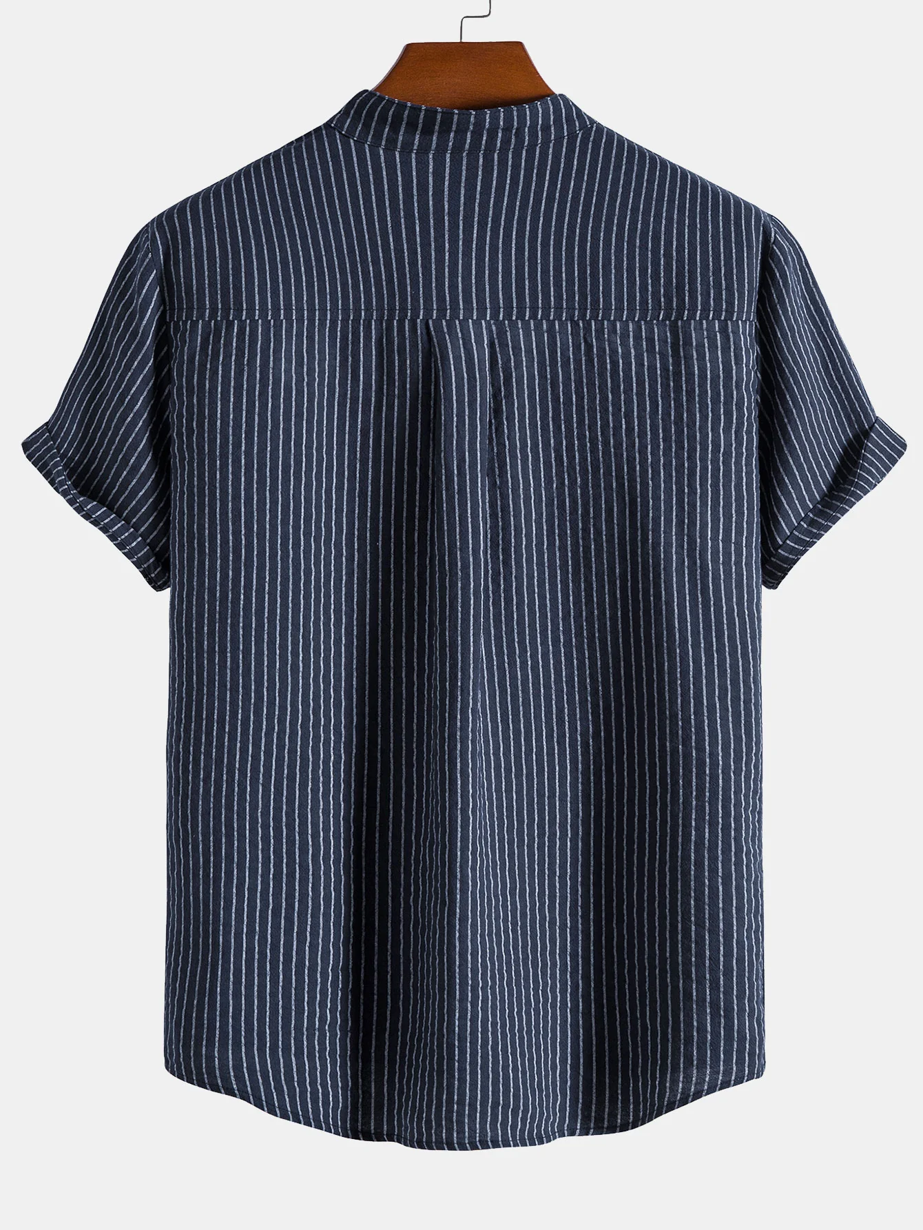 Männer gestreifte Henley-Shirts - Image 10