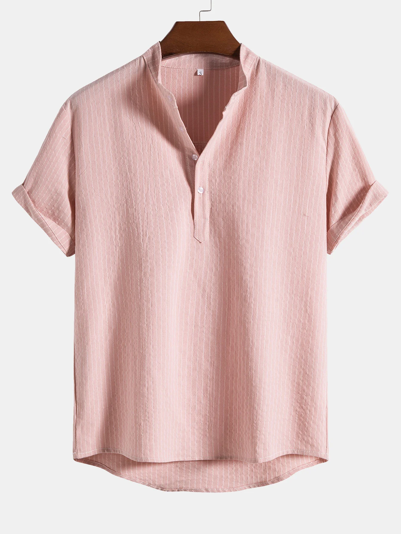 Männer gestreifte Henley-Shirts - Image 7