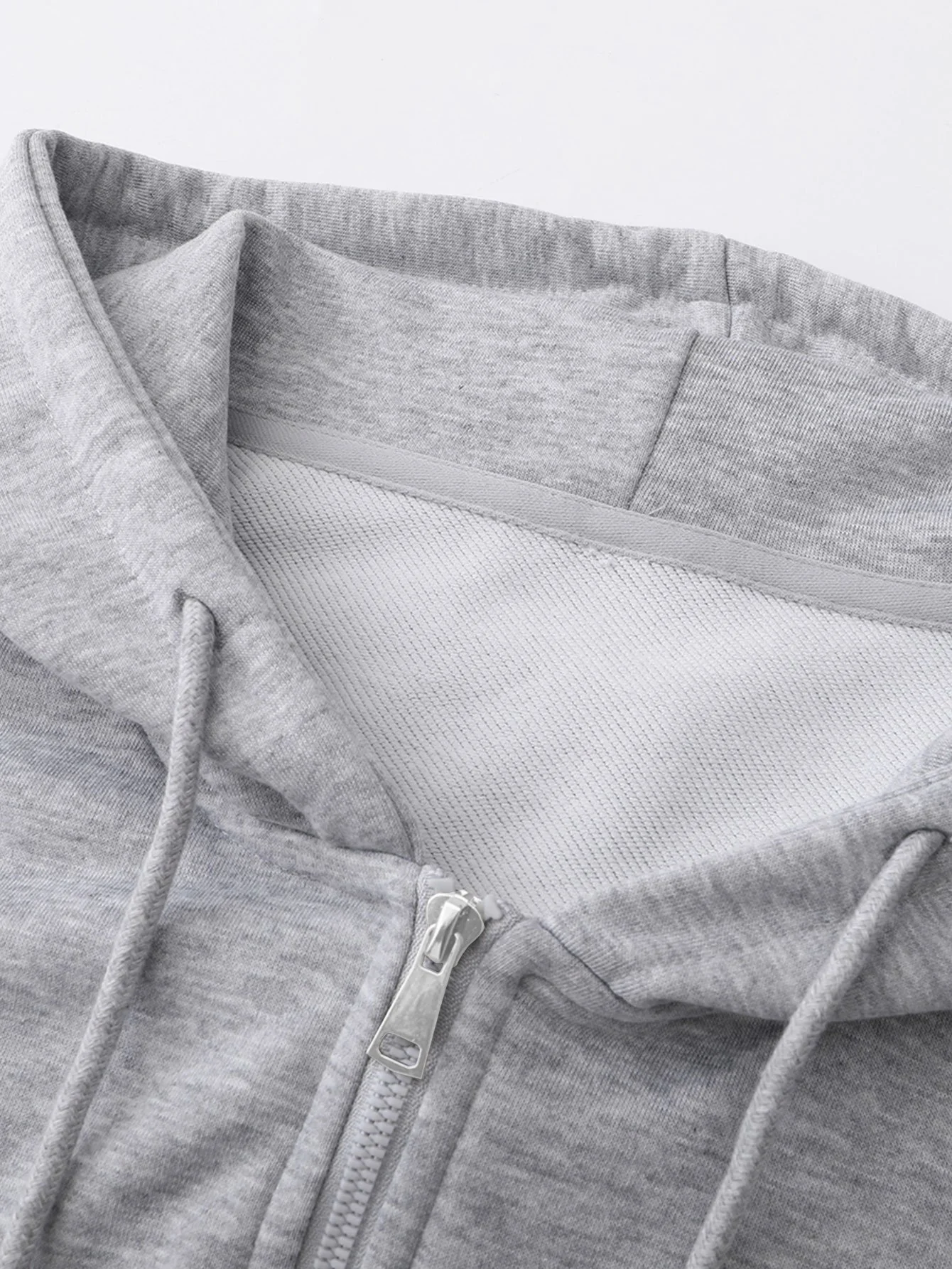 Basic Relax Fit Zip Hoodie - Image 10