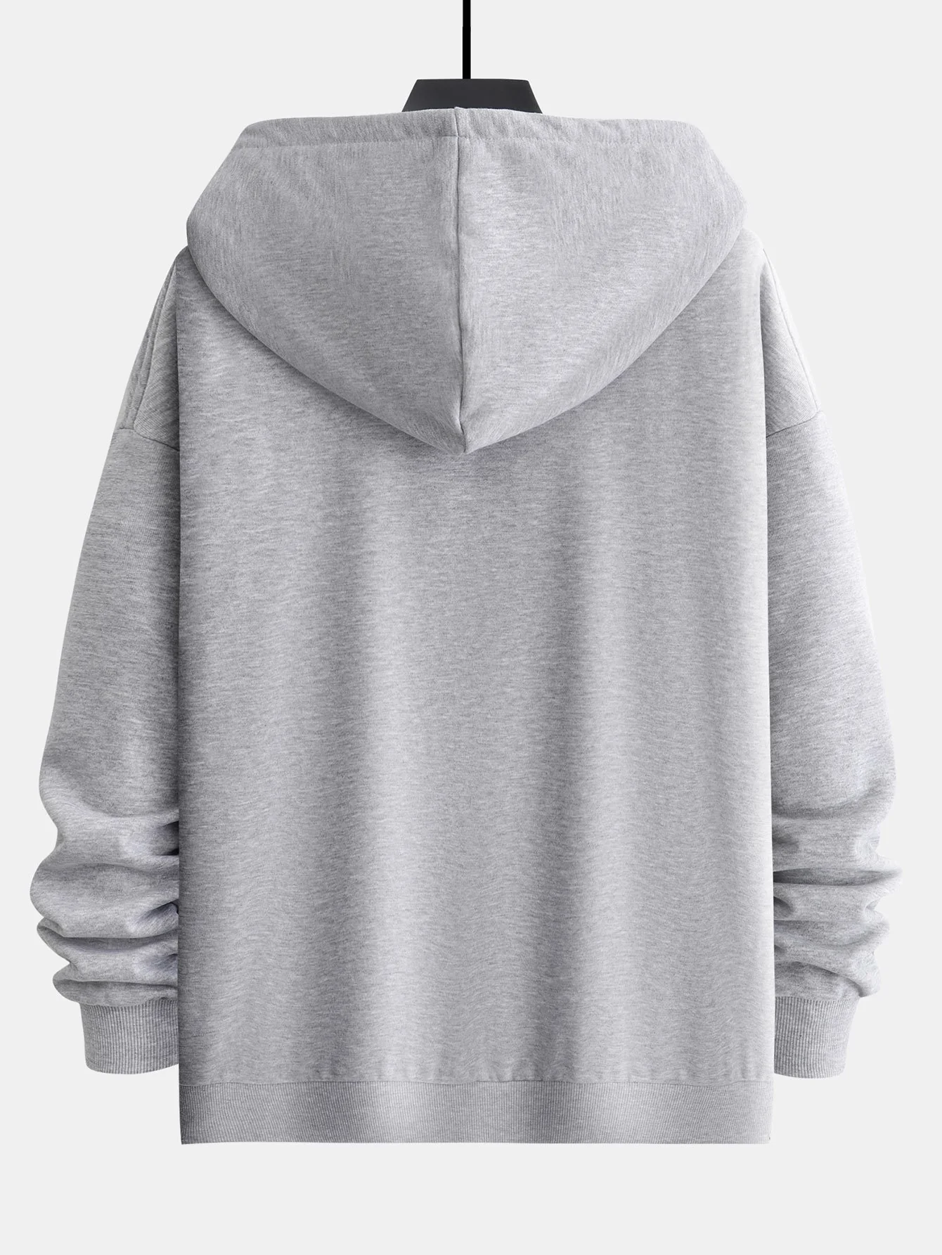 Basic Relax Fit Zip Hoodie - Image 9