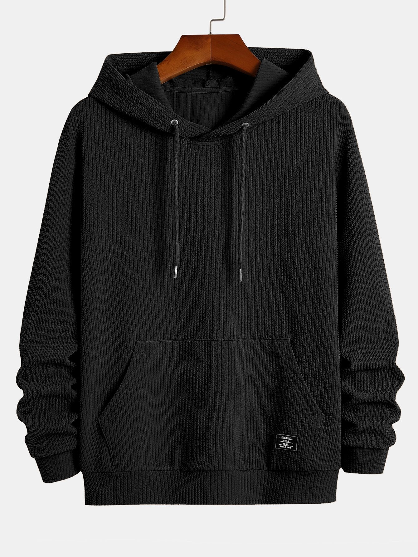 Basic-Hoodie mit Rippenmuster - Image 2