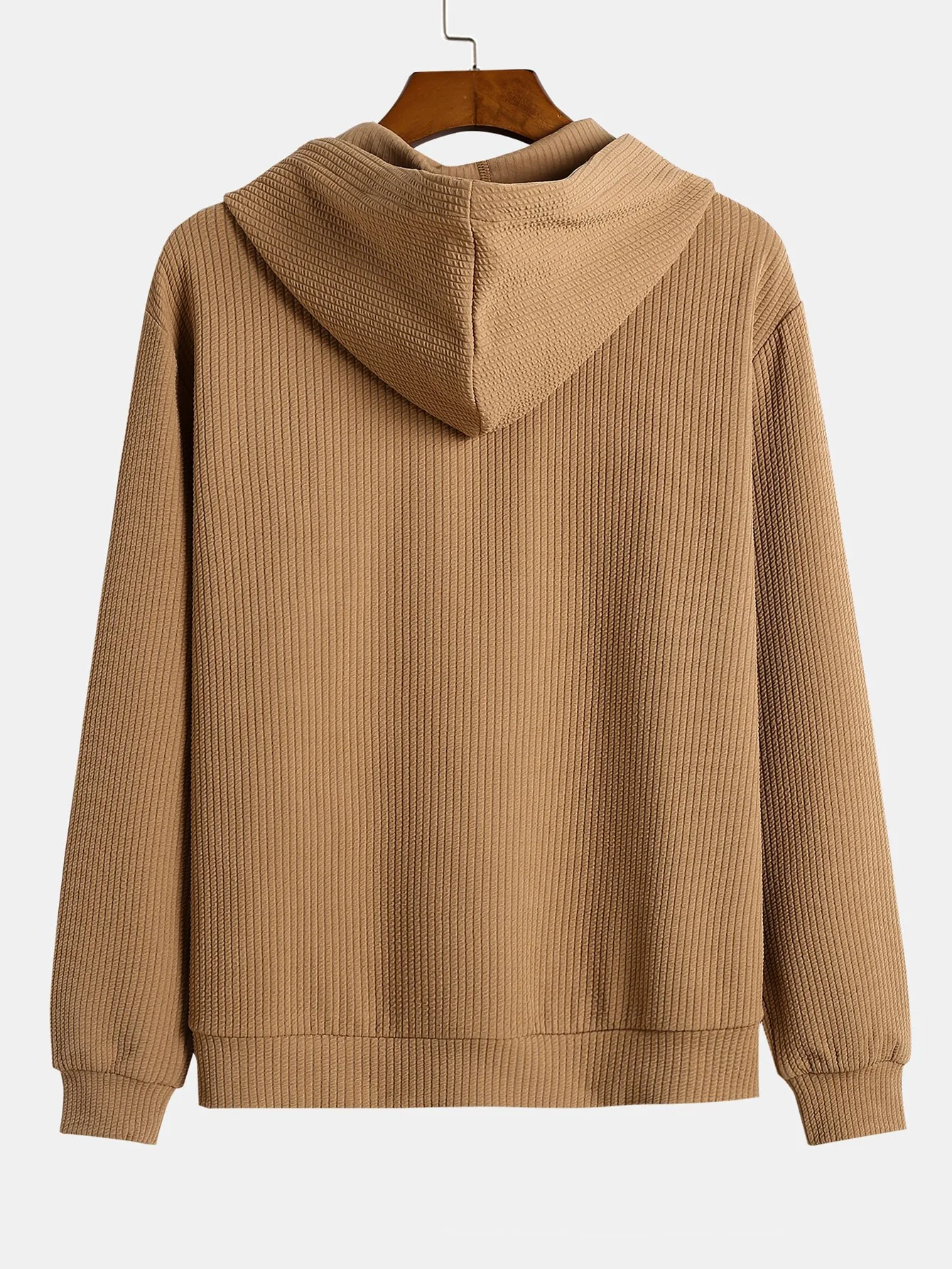 Basic-Hoodie mit Rippenmuster - Image 3