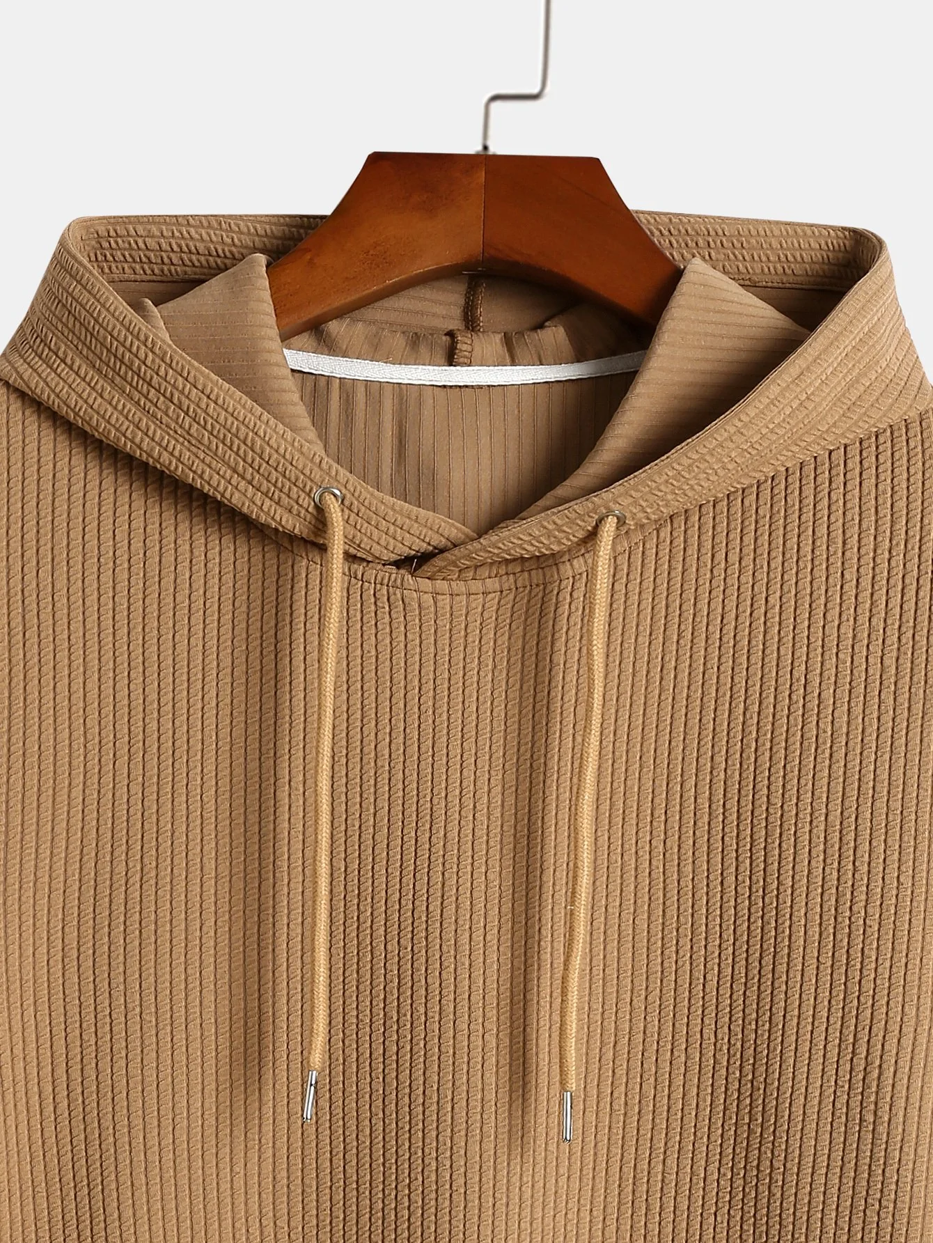 Basic-Hoodie mit Rippenmuster - Image 4