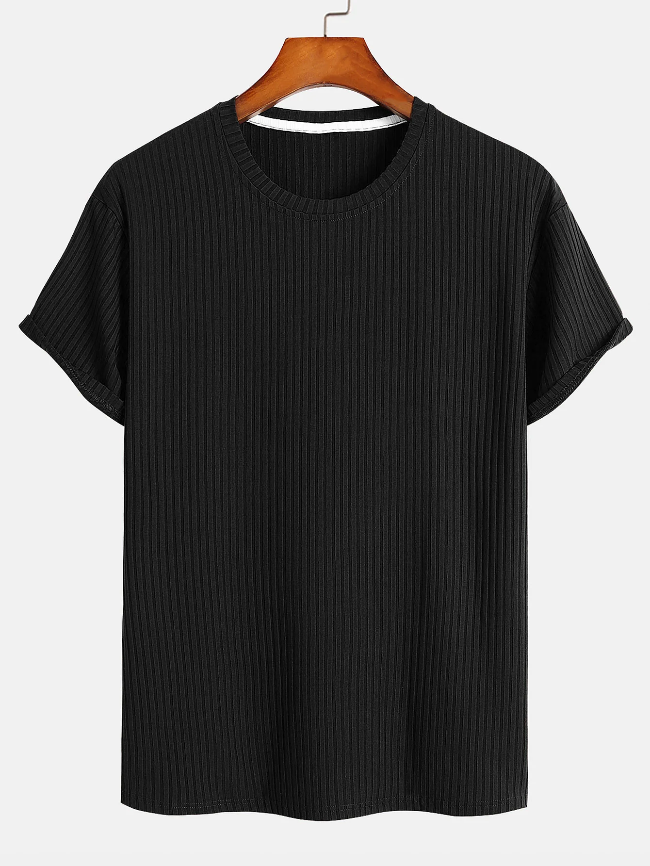 Basic Slim Fit Ripp T-Shirt