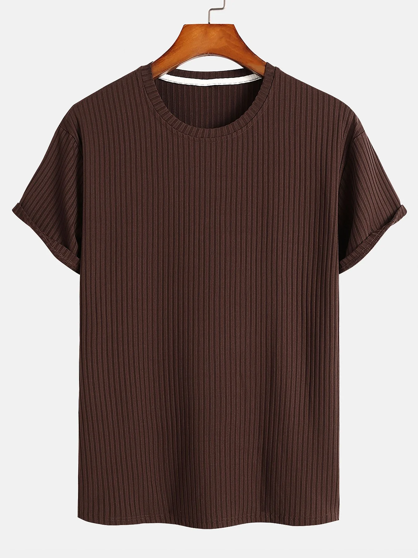Basic Slim Fit Ripp T-Shirt - Image 3