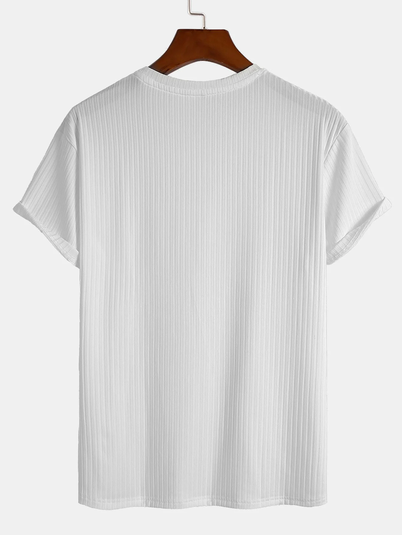 Basic Slim Fit Ripp T-Shirt - Image 6