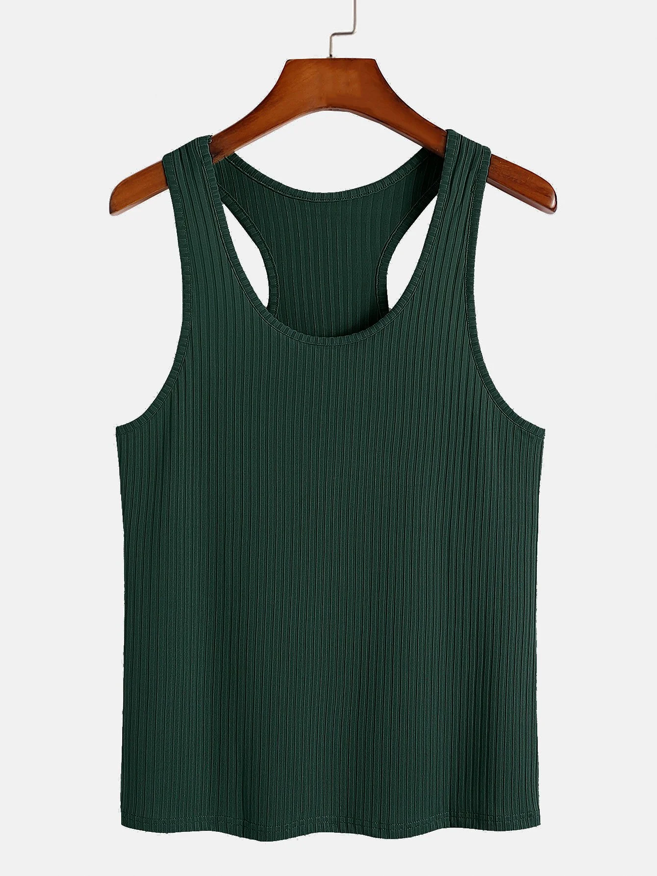 Basic Slim Ribbed Racerback-Top - Image 4