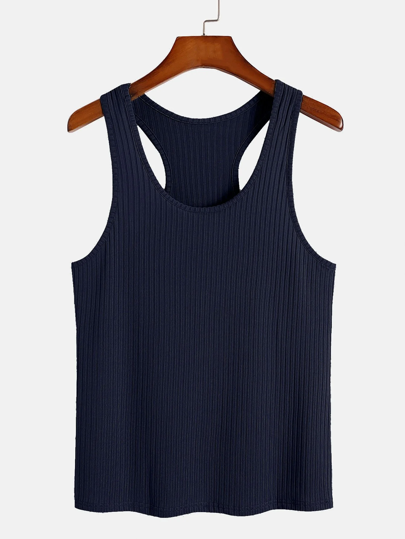 Basic Slim Ribbed Racerback-Top - Image 5