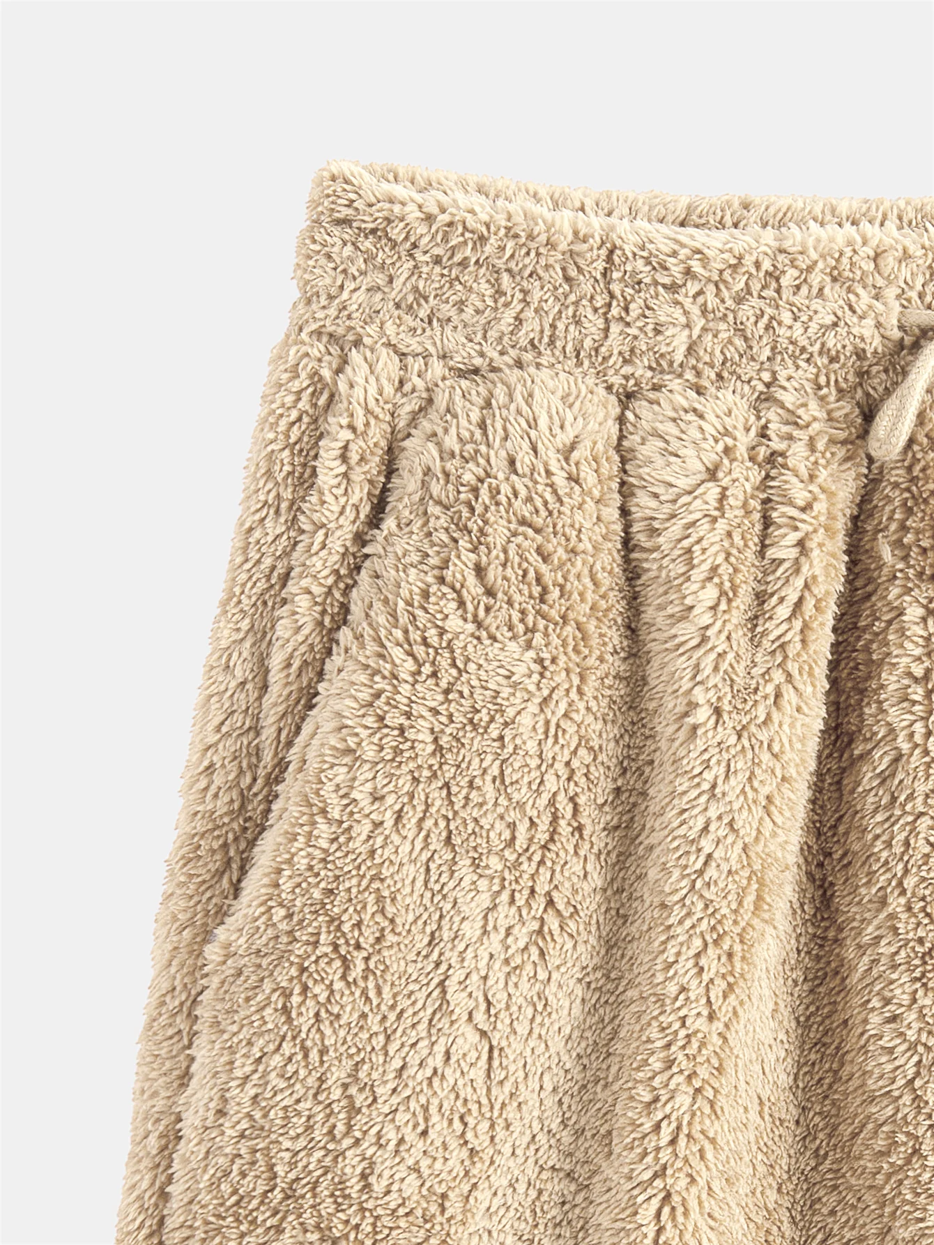 Basic Teddy Hoodie & Teddy Drawstring Shorts - Image 12