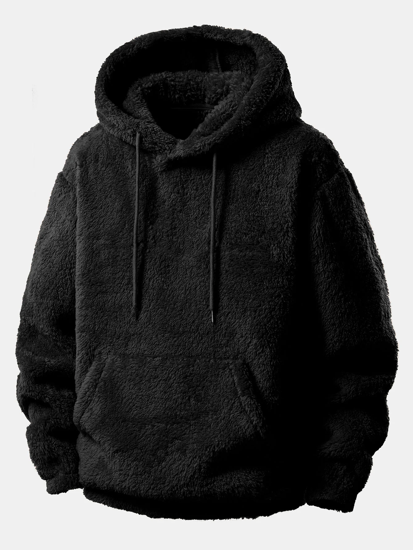 Basic Teddy Hoodie & Teddy Drawstring Shorts - Image 5
