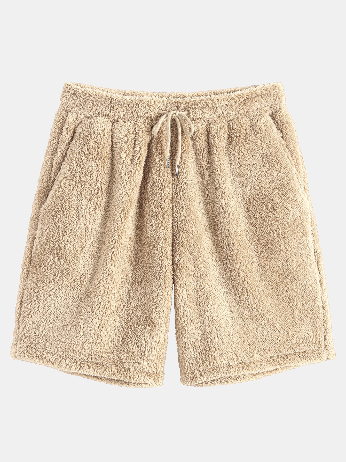 Basic Teddy Hoodie & Teddy Drawstring Shorts - Image 6