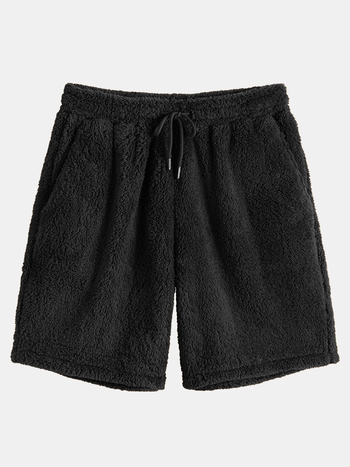 Basic Teddy Hoodie & Teddy Drawstring Shorts - Image 7